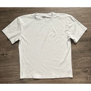 Babaton Aritzia Interlock Cotton Pegasus Glimmer LIGHT BLUE Shirt Size S